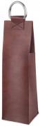 Viski - Faux Leather Brown 1 Bottle Bag 0