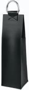 Viski - Faux Leather Black 1 bottle Bag 0