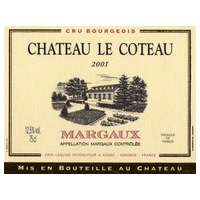Chateau le Coteau - Margaux Cru Bourgeois 2018